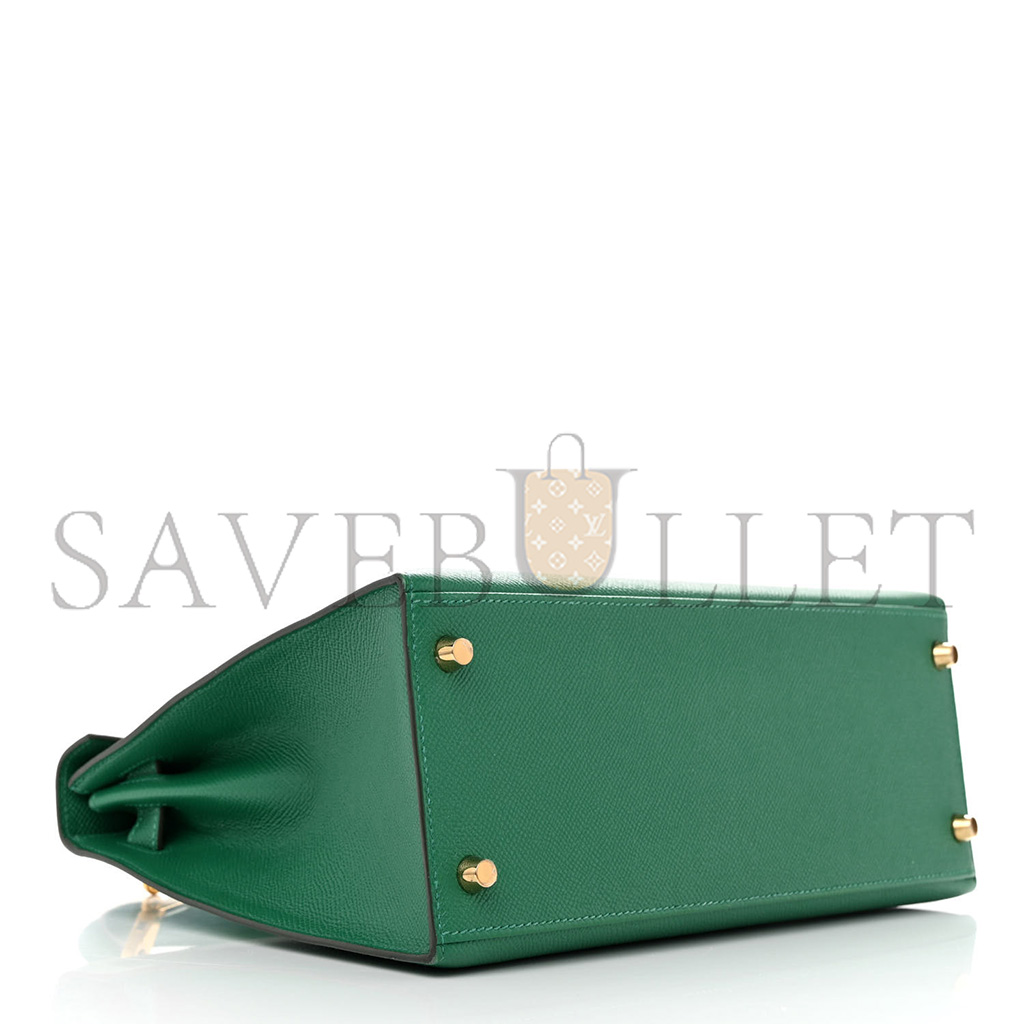 HERMÈS MASTER EPSOM KELLY SELLIER 28 VERT VERTIGO (28*22*10cm) 